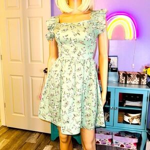 Open back floral dress